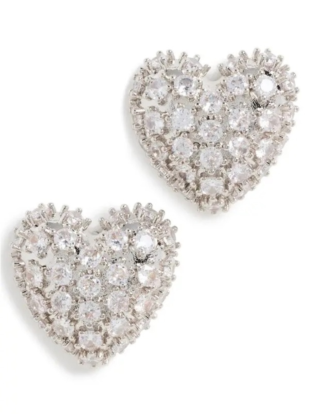 JUSTINE CLENQUET 
Heart Crystal Earrings